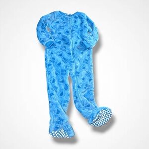 Sesame Street Blue Footie Pajama
